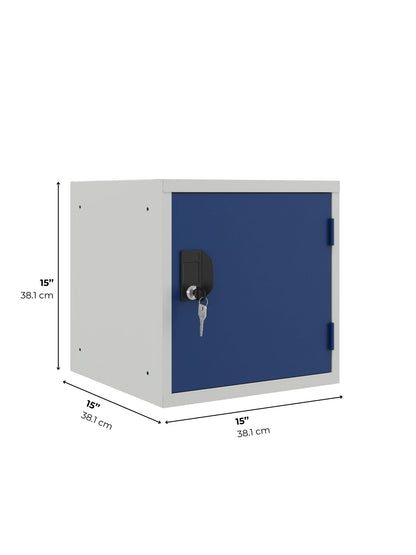 Stackable Cube Lockers, OKK Series, Lockable, 12" & 15", Multi-Color