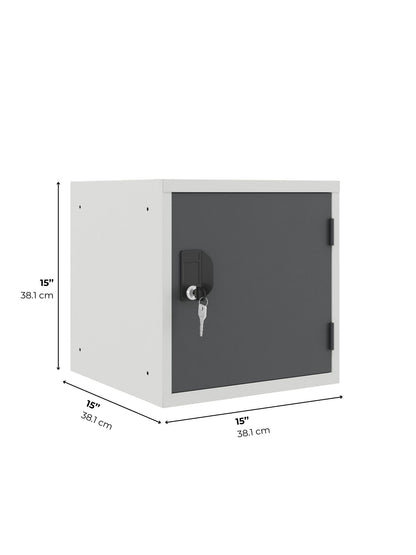 Stackable Cube Lockers, OKK Series, Lockable, 12" & 15", Multi-Color