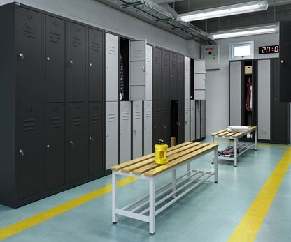 RH Series, Commercial Grade Steel 2-Tier Locker, Louver Vents, Banks of 1, 2, 3, or 4