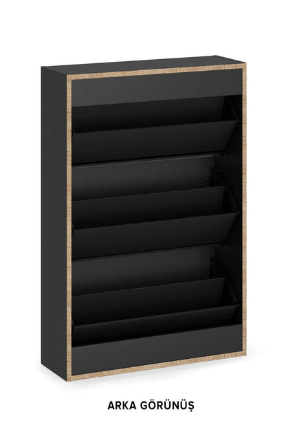 3-Tier Wooden Shoe Cabinet