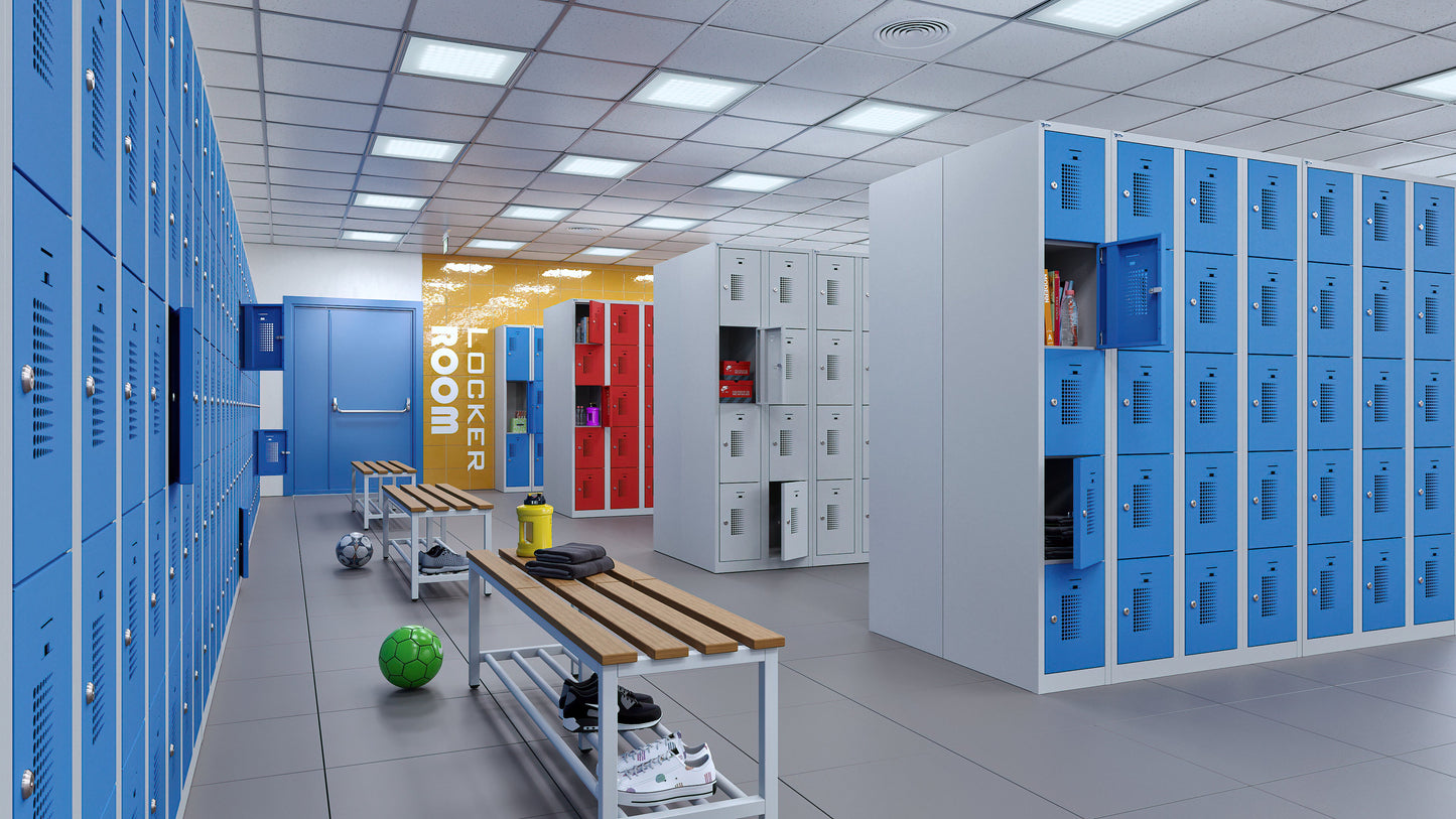 NH Series 5-Tier Premium Steel Locker with Front Vents, Heavy Duty