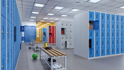 NH Series 5-Tier Premium Steel Locker with Front Vents, Heavy Duty