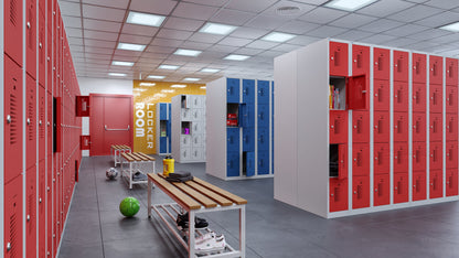 NH Series 4-Tier Premium Steel Locker with Front Vents, Heavy Duty
